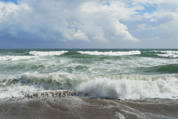 海　波　浜　空　素材