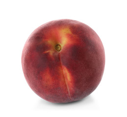 Delicious ripe sweet peach isolated on white