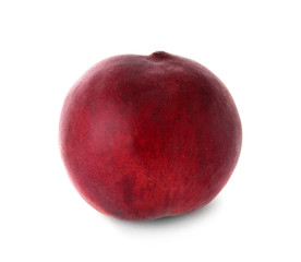 Delicious ripe sweet peach isolated on white