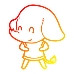 warm gradient line drawing