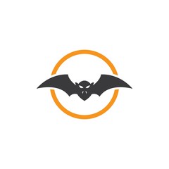 Bat ilustration logo vector