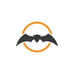 Bat ilustration logo vector
