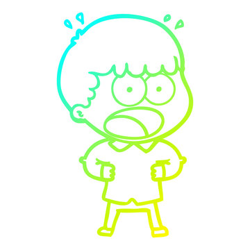recommend clip art: cold gradient line drawing cartoon shocked man