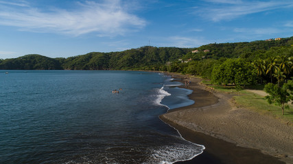 Landscape in Guanacaste at the Pacific in Costa Rica. This Aerial View is from Playa del Coco