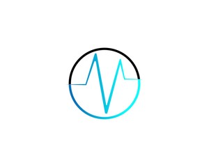  sound wave ilustration logo vector icon template