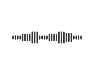  sound wave ilustration logo vector icon template