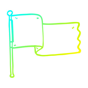recommend clip art: cold gradient line drawing cartoon white flag waving