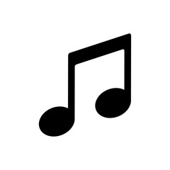 Music symbol icon vector illustration