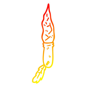 cartoon paintbrush with gradient color clip art preview