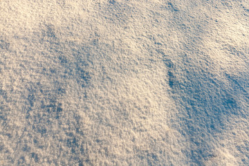 Snow drifts in winter