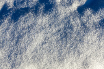bumps in the snow, winter