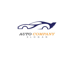 Auto car logo template vector icon