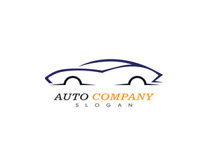 Auto car logo template vector icon