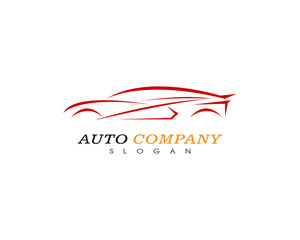 Auto car logo template vector icon