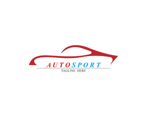 Speed auto car logo template