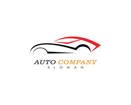 Auto car logo template vector icon