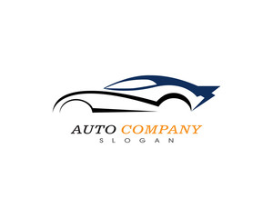 Auto car logo template vector icon