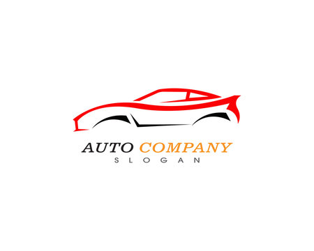 Auto car logo template vector icon