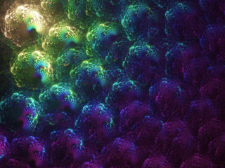 purple abstract fractal background 3d rendering illustration