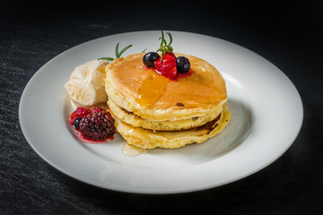 パンケーキセット Very delicious homemade pancake set