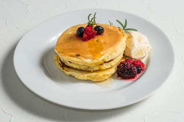 パンケーキセット Very delicious homemade pancake set