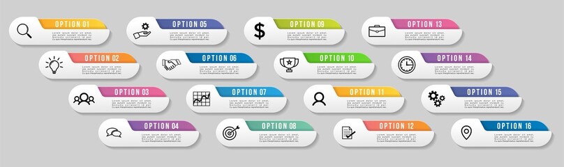 Vector Infographic Design Template with Options Steps and Marketing Icons can be used for info graph, presentations, process, diagrams, annual reports, workflow layout