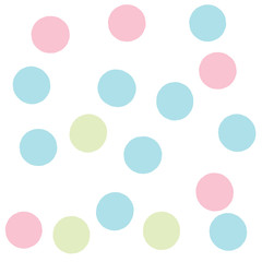 cute hand drawn seamless pattern dot style with pastel color