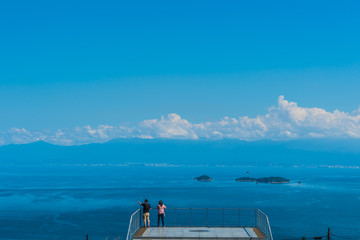 亀老山展望公園からの眺望