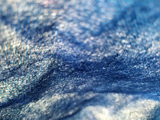 mesh and glitter white on blue lapis background