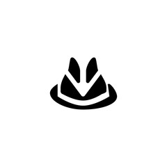 Man hat icon. Clothes accessories symbol