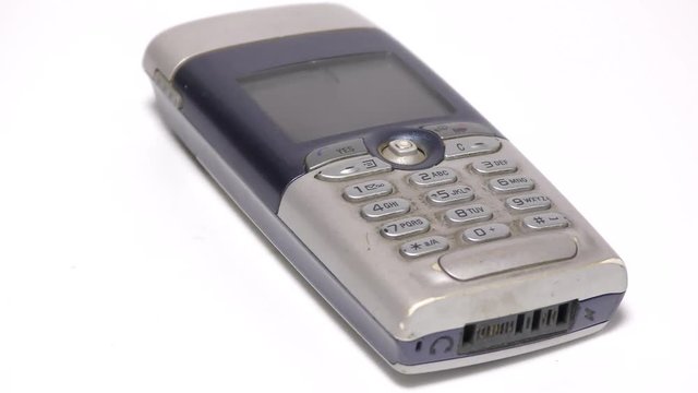 Old mobile with compact design on display