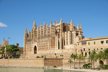 The cathedral of Santa Maria of Palma de Mallorca, Spain