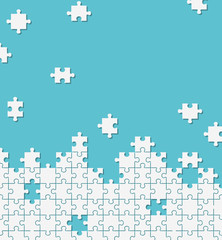 Jigsaw puzzle illustration background material