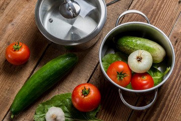 fresh vegetables on a plate