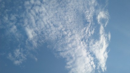 blue sky with clouds