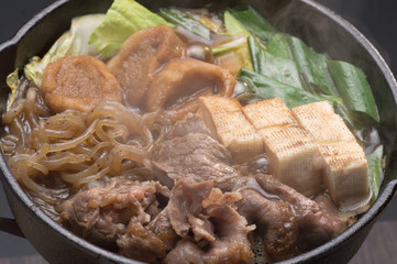 すき焼き　一人鍋