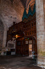Fototapeta na wymiar Eglise Saint-Malo à Dinan, Côtes-d'Armor, Bretagne, France.