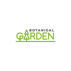 Garden lettering logo