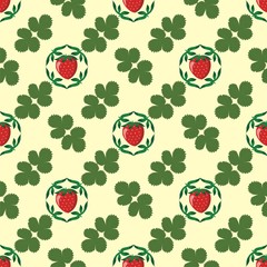 strawberry seamless pattern vectors 4
