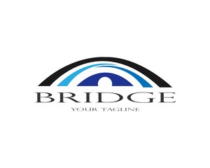 bridge Logo Template vector icon illustration design