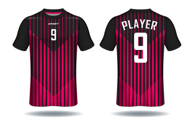 Soccer jersey template.sport t-shirt design.	