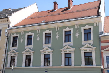 Obraz premium Hausfassade mit Fenster