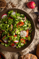 Fresh homemade garden salad