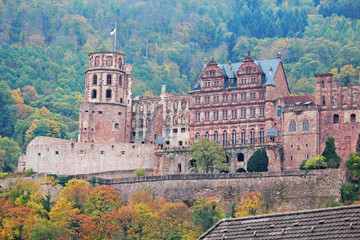 Fototapeta na wymiar Heidelberg castle, Heidelberg city, Germany