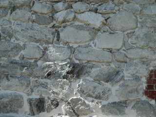 Vintage stone wall closeup texture