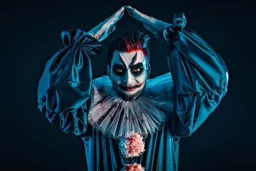 Fototapete terrifying clown man © Andrey Kiselev