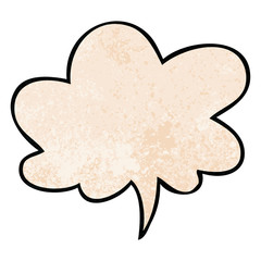 cartoon speech bubble in retro texture style and speech bubble in retro texture style