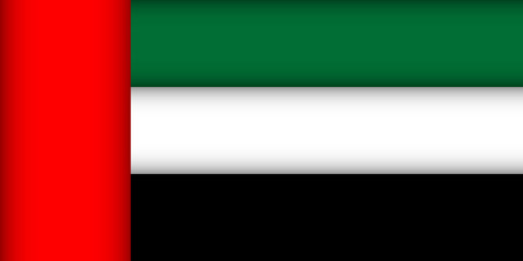 Flag of United Arab Emirates.