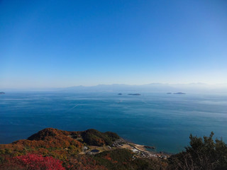 大島から見た瀬戸内海の眺望（愛媛県今治市）,kurushima kaikyo,imabari,ehime,japan
