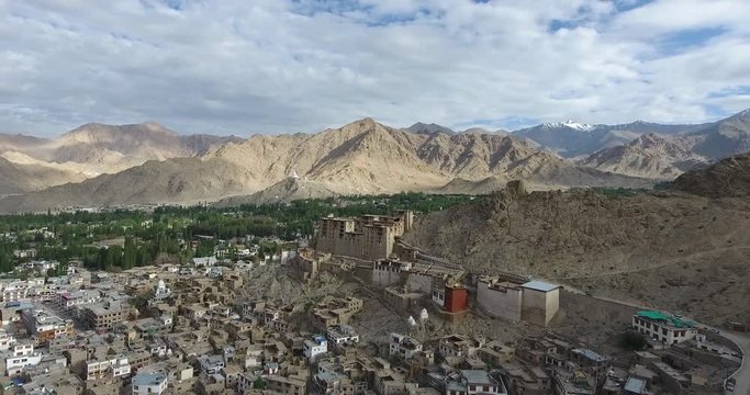 Leh Palace is a former royal palace overlooking the Ladakhi Himalayan town of Leh. A precursor to the Potala Palace in Lhasa, Tibet, the palace was built by King Sengge Namgyal in the 16th century.